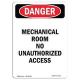 Mechanical Room No Unauthorized Access