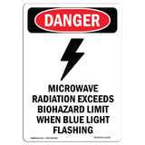 Microwave Radiation Blue Light Flashing