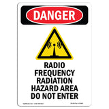 Radio Frequency Radiation Hazard Area
