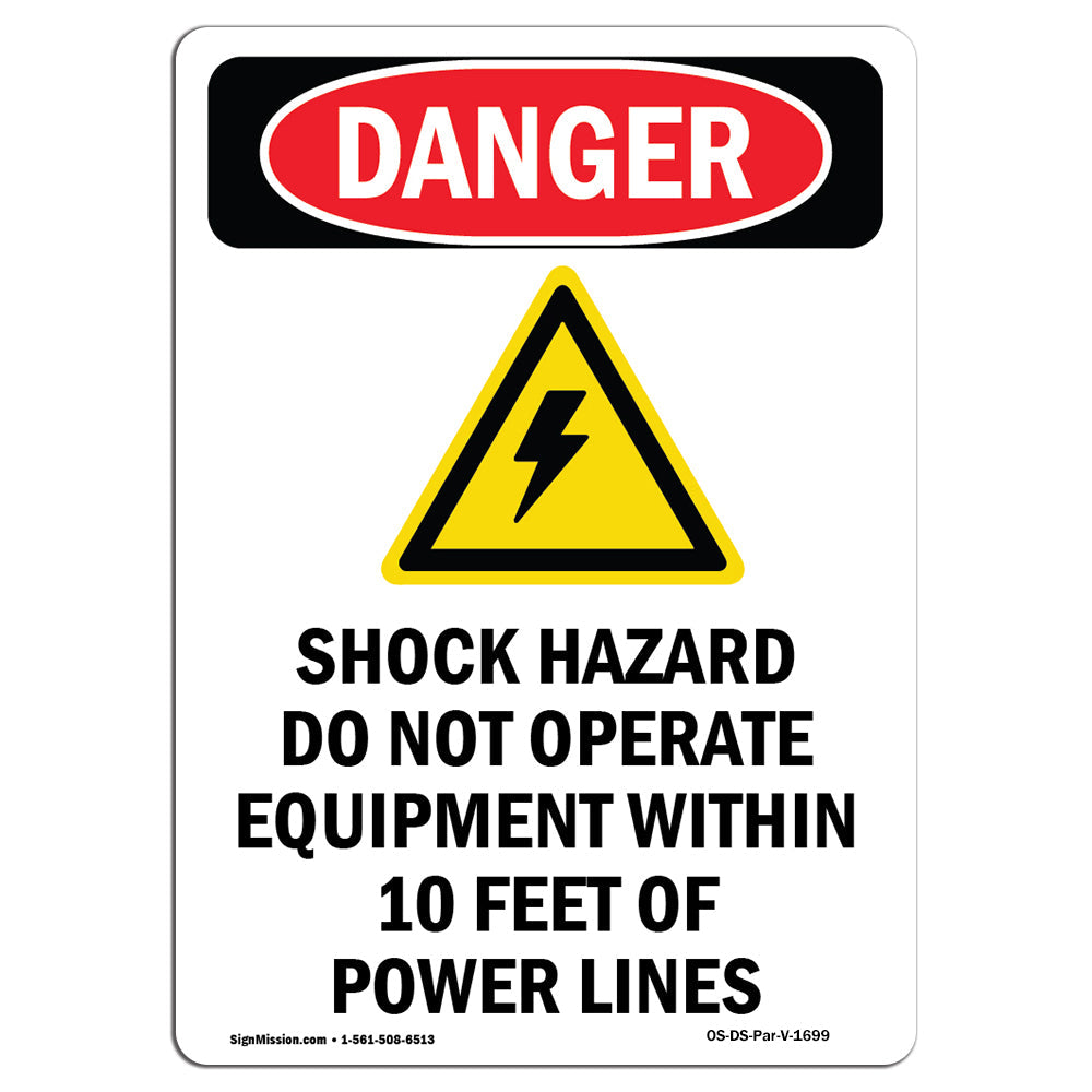 Shock Hazard Do Not Operate Within 10 Feet