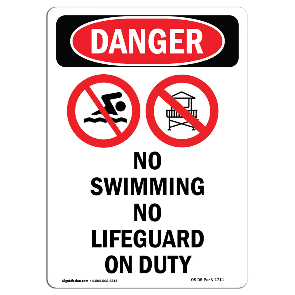 No Swimming No Lifeguard On Duty
