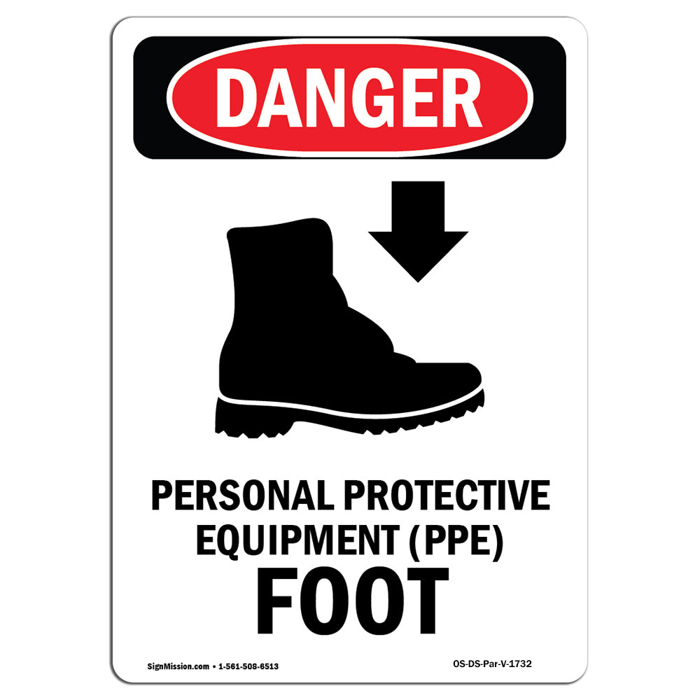 Personal Protective Equipment Foot