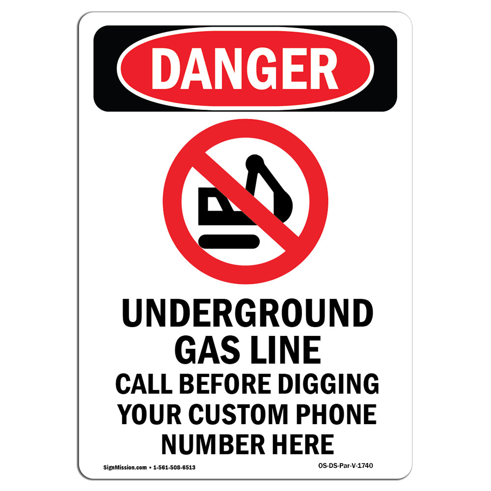 Underground Gas Line Call Custom Before