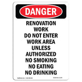 Renovation Work Do Not Enter Work Area