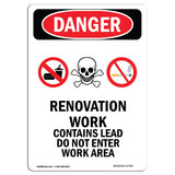 Renovation Work Contains Lead Do Not Enter