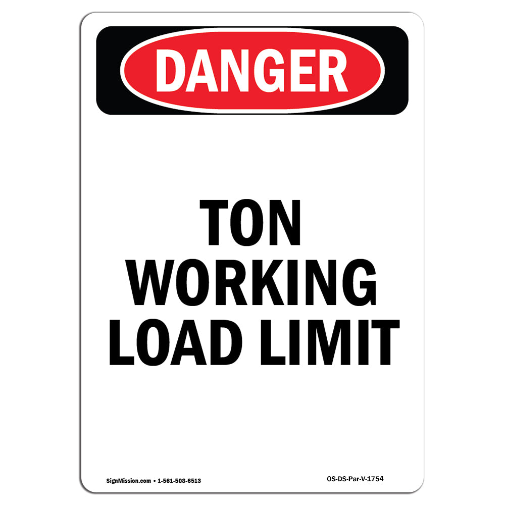 Custom -Ton Working Load Limit