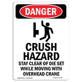 Crush Hazard Stay Clear Of Die Set