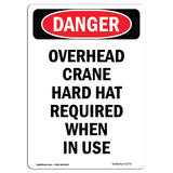 Overhead Crane Hard Hat Required