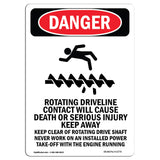 Rotating Driveline Contact Cause Death