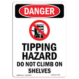 Tipping Hazard Do Not Climb On Shelves