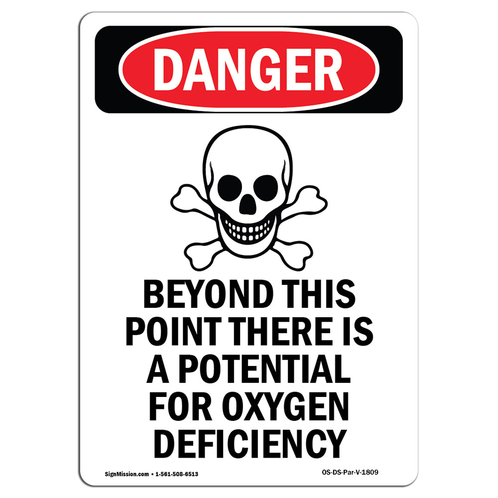 Oxygen Deficiency Beyond This Point