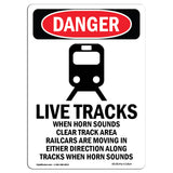 Live Tracks Horn Sounds Clear Area Railcars