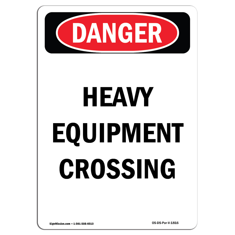 Heavy Equipment Crossing