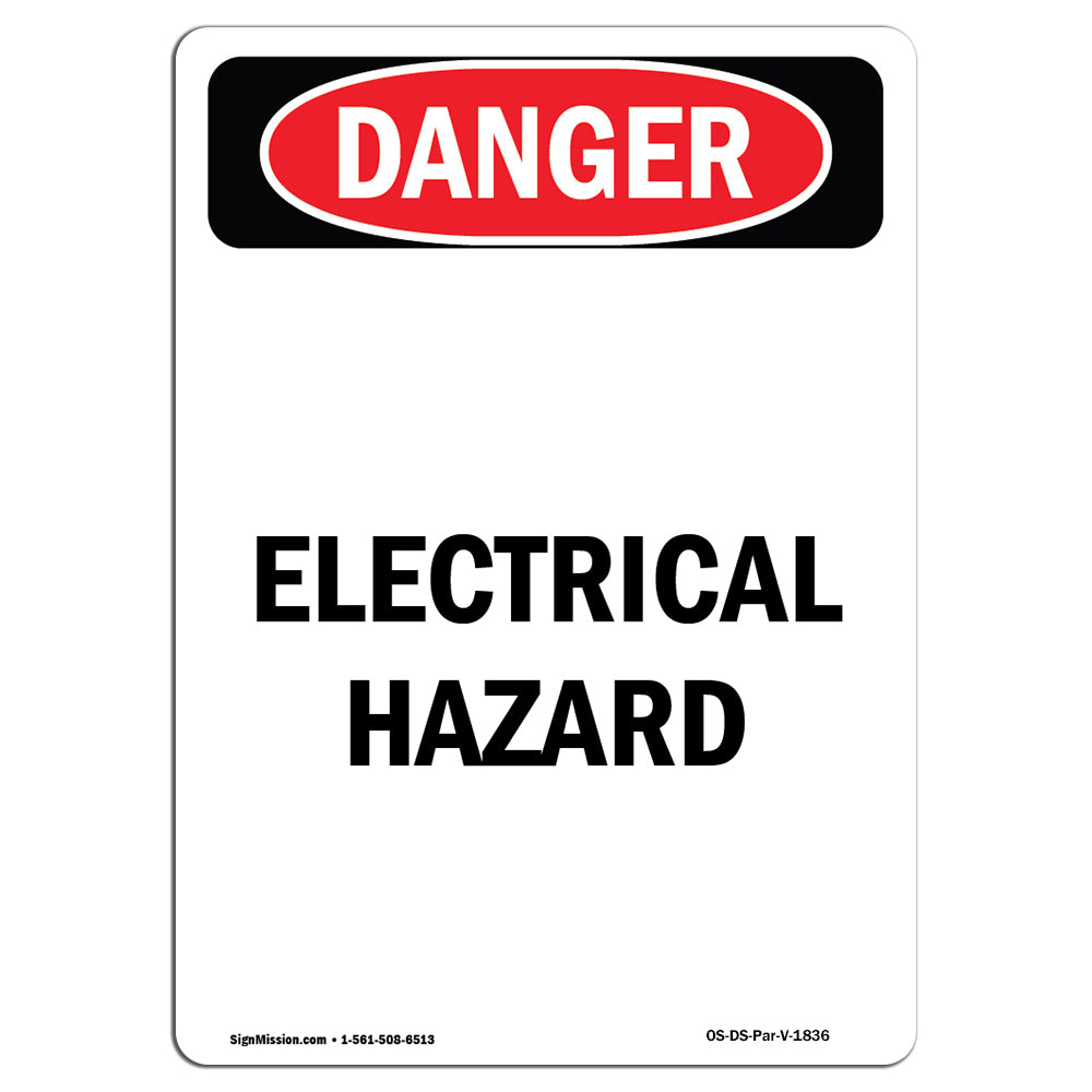 Portrait Electrical Hazard