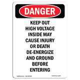 Keep Out High Voltage Injury Death Ground