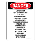 Portrait Battery Room Contains Lead-Acid