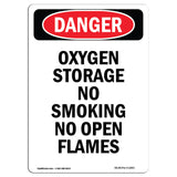 Oxygen Storage No Smoking No Open Flames