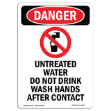 Untreated Water Do Not Drink Wash Hands