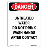 Portrait Untreated Water Do Not Drink