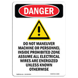 Prohibited Zone Electrical Wires Energized