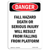 Fall Hazard Falling From Platform