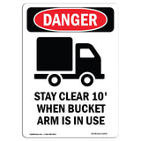 Stay Clear 10' Bucket In Use
