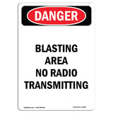 Blasting Area No Radio Transmitting