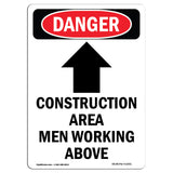 Construction Area Men Working Above