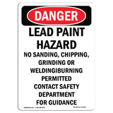 Lead Paint Hazard No Sanding  Chipping