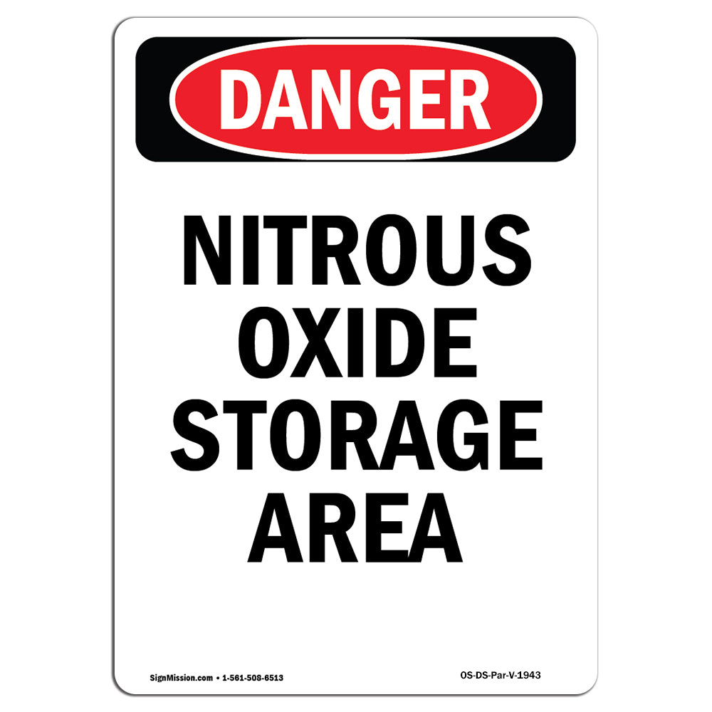 Nitrous Oxide Storage Area