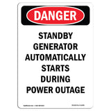 Standby Generator Automatically Starts During