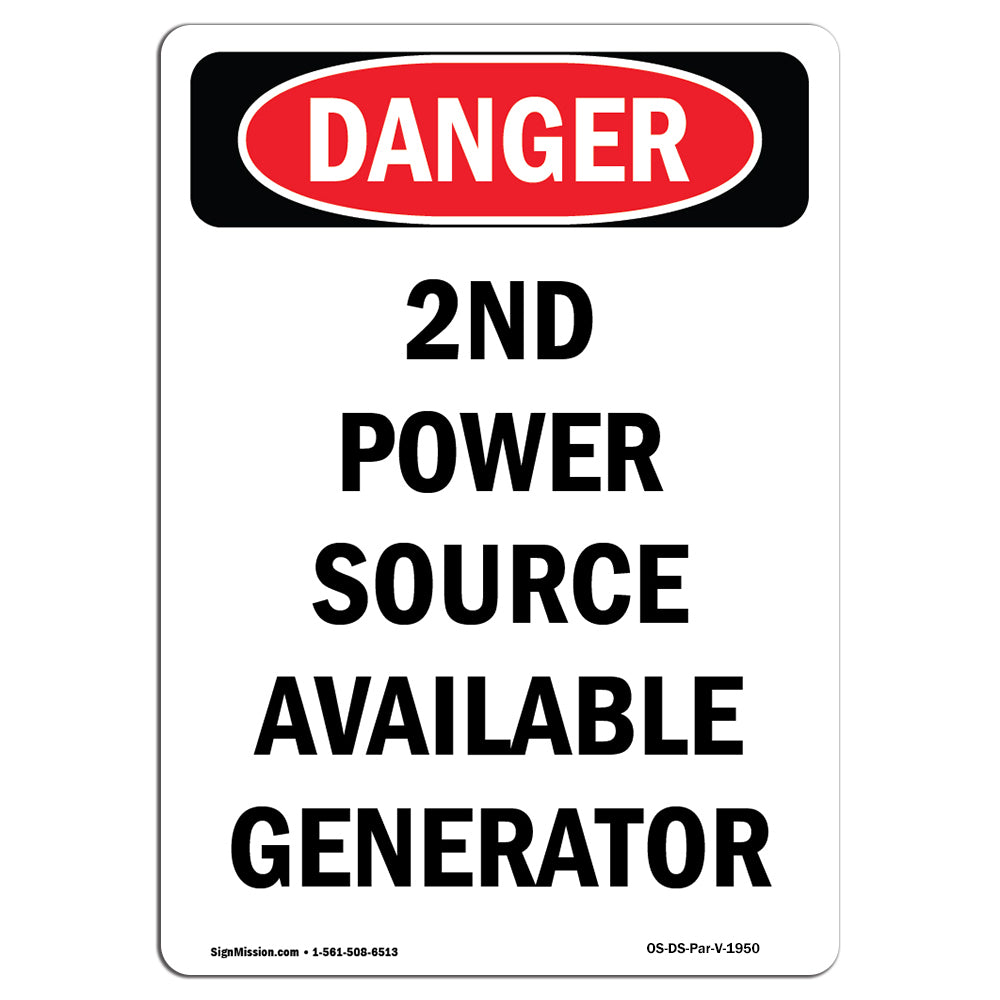 2nd Power Source Available Generator