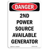 2nd Power Source Available Generator