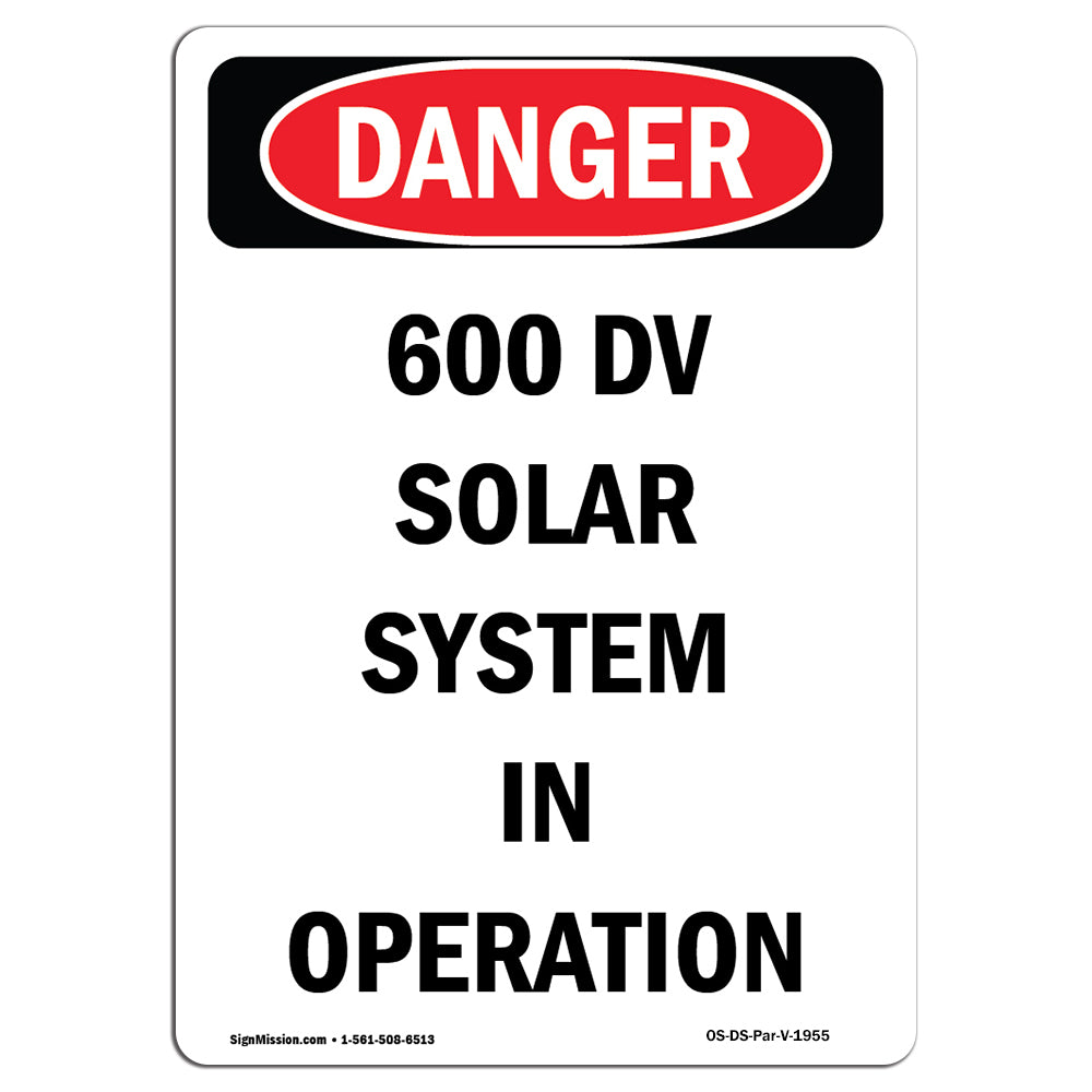 600 DV Solar System In Operation
