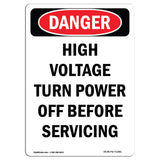 High Voltage Turn Power Off Before