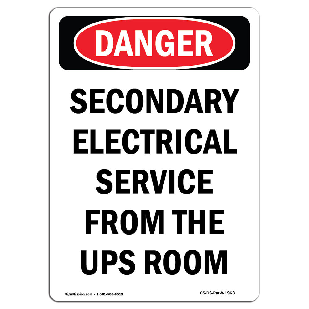 Secondary Electrical Service From The UPS Room