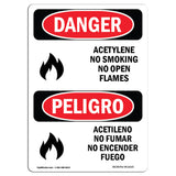 Acetylene No Smoking No Open Flames
