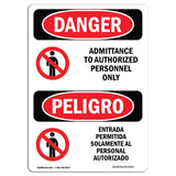 Admittance To Authorized Personnel Only