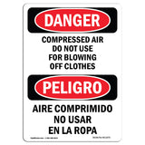 Compressed Air Not For Blowing Off Clothes