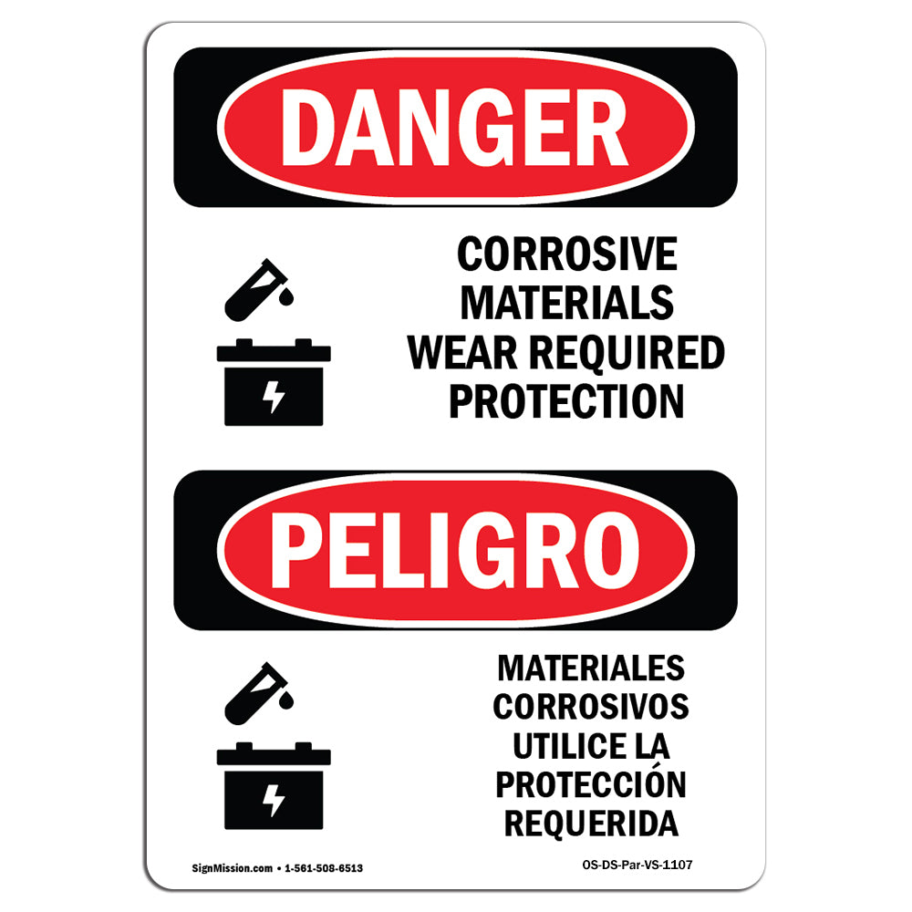 Corrosive Materials Wear Required Protection