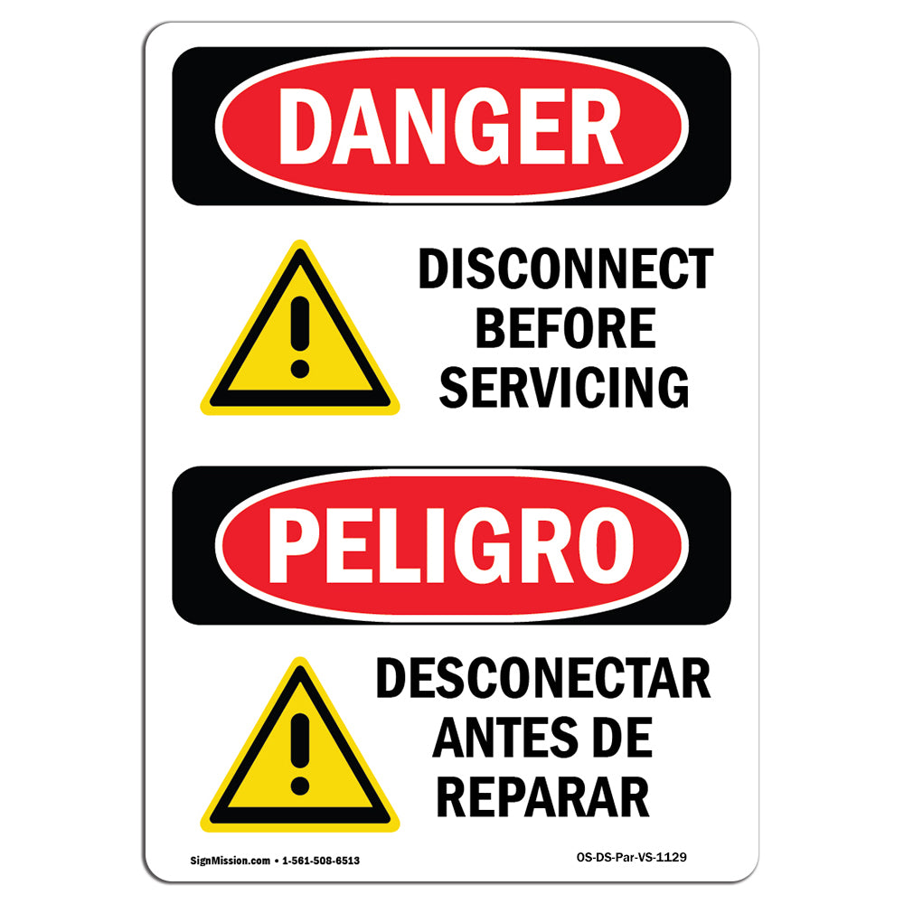 Disconnect Before Servicing