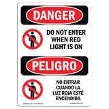 Do Not Enter When Red Light Is On