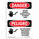 Do Not Operate Within 10 Ft. Of Power Lines