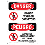 Do Not Walk On Conveyors