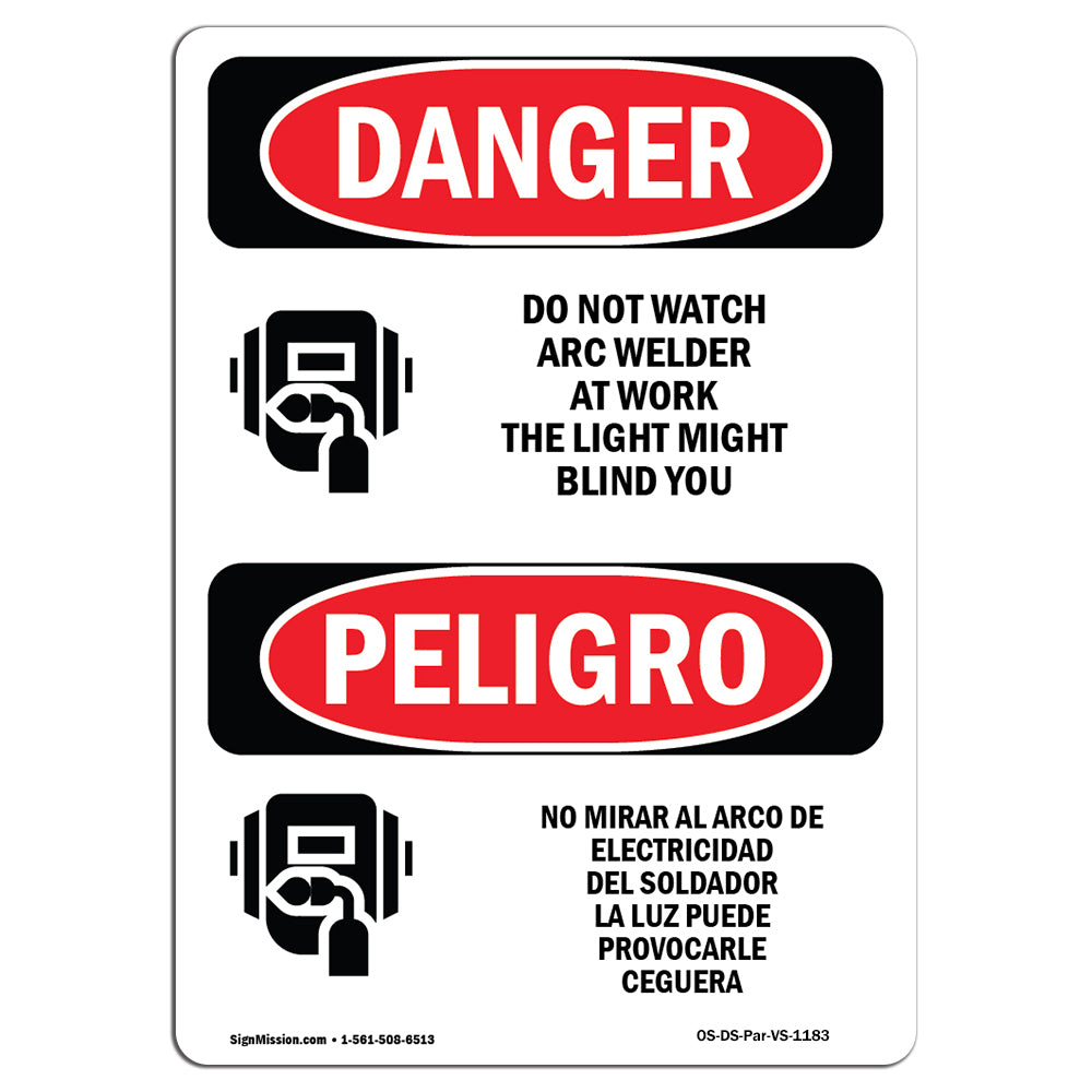 Do Not Watch Arc Welder At Work