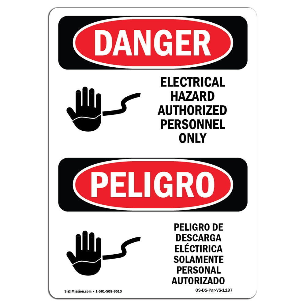 Electrical Hazard Authorized Personnel Only