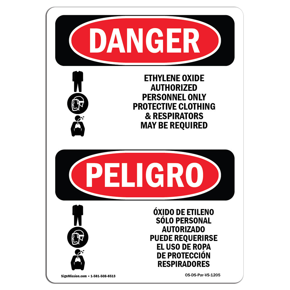 Ethylene Oxide Authorized Personnel Only