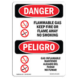 Flammable Gas Keep Fire Or Flame Away