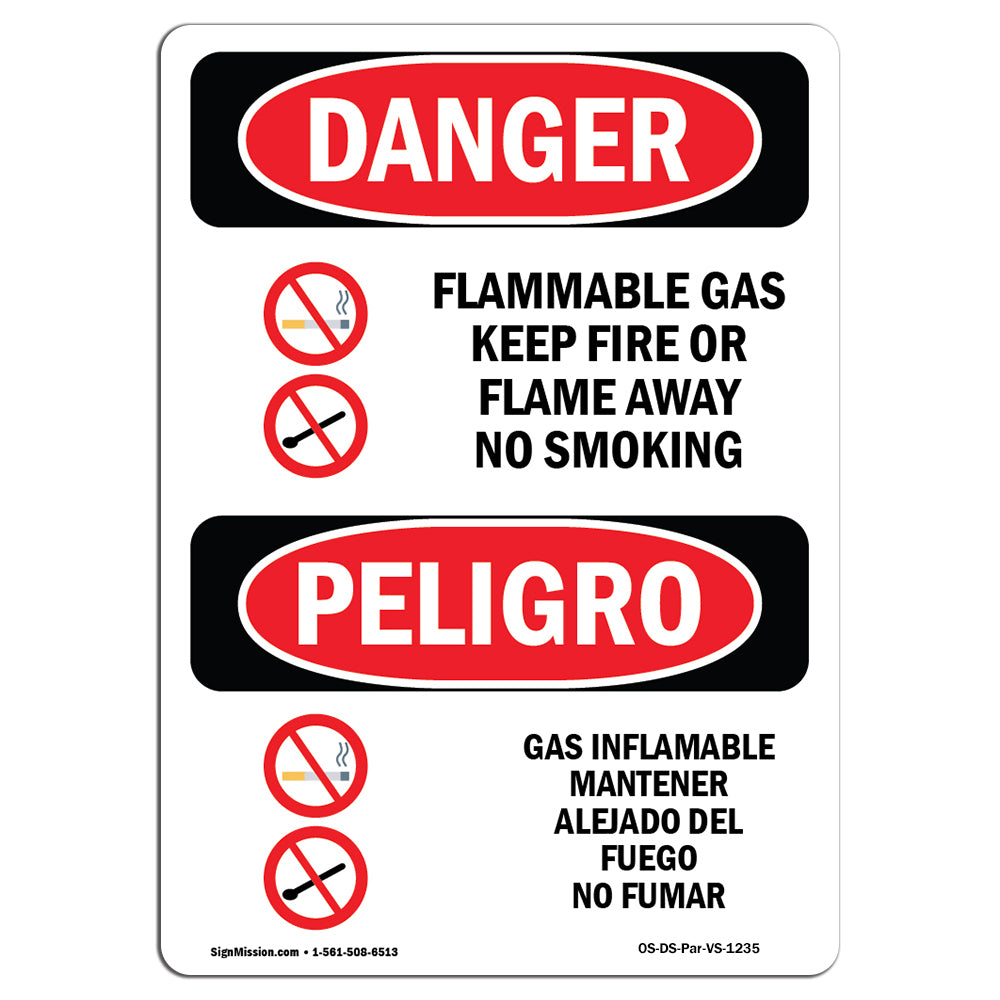Flammable Gas Keep Fire Or Flame Away