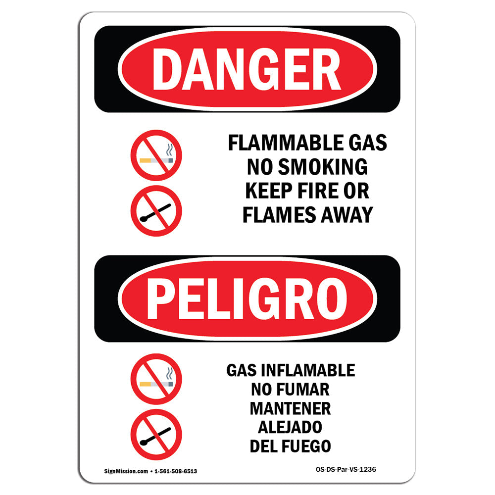 Flammable Gas No Smoking